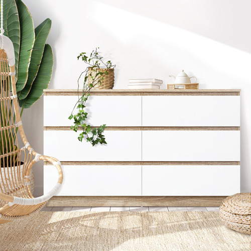 LivingFusion Robin 6 Drawer Chest | Temple & Webster